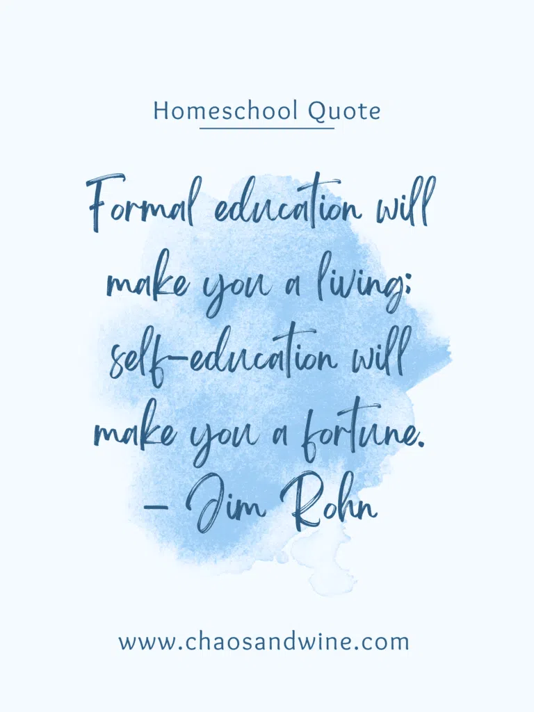 20 Amazing Homeschool Quotes to Encourage & Inspire You Today Homeschool Quote
