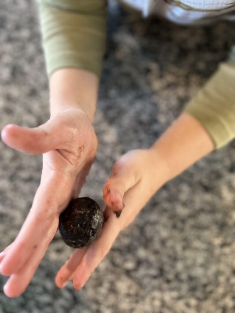 Oreo Cookie Ball Rolling