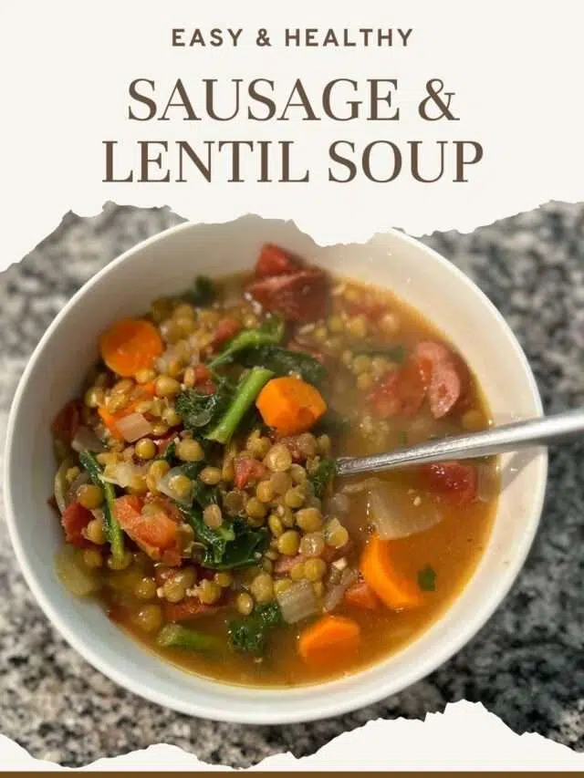 Sausage and Lentil Soup AKA Hot Dog Soup Pin