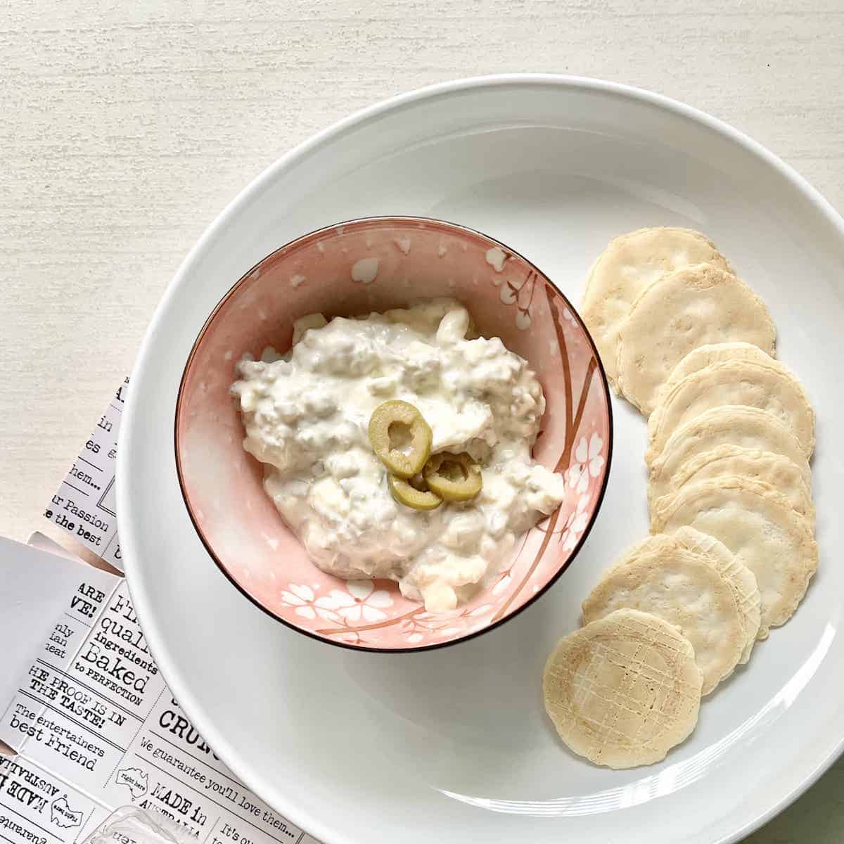3-ingredient-olive-cream cheese-spread