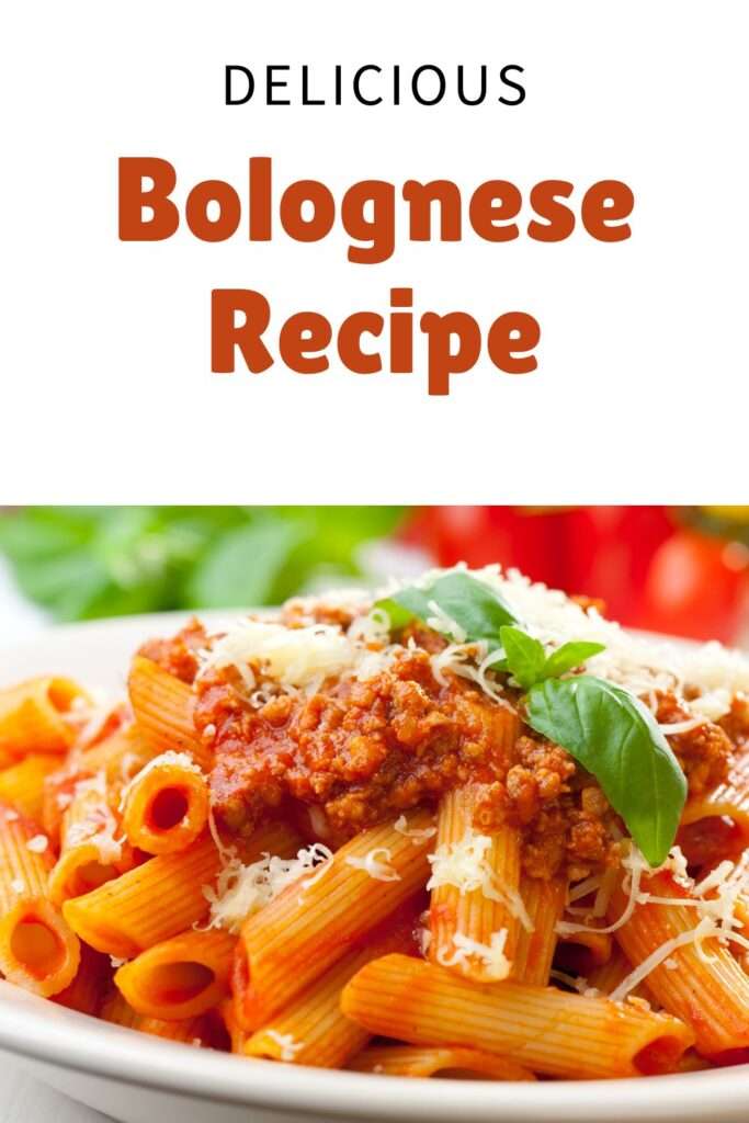 Bolognese Recipe Pin.