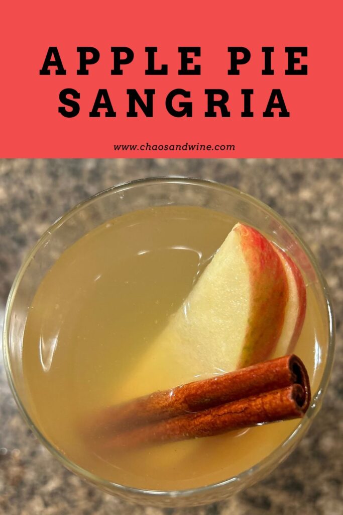 Apple Pie Sangria Pin for Pinterest.