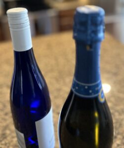 Riesling and Prosecco Wine Bottles