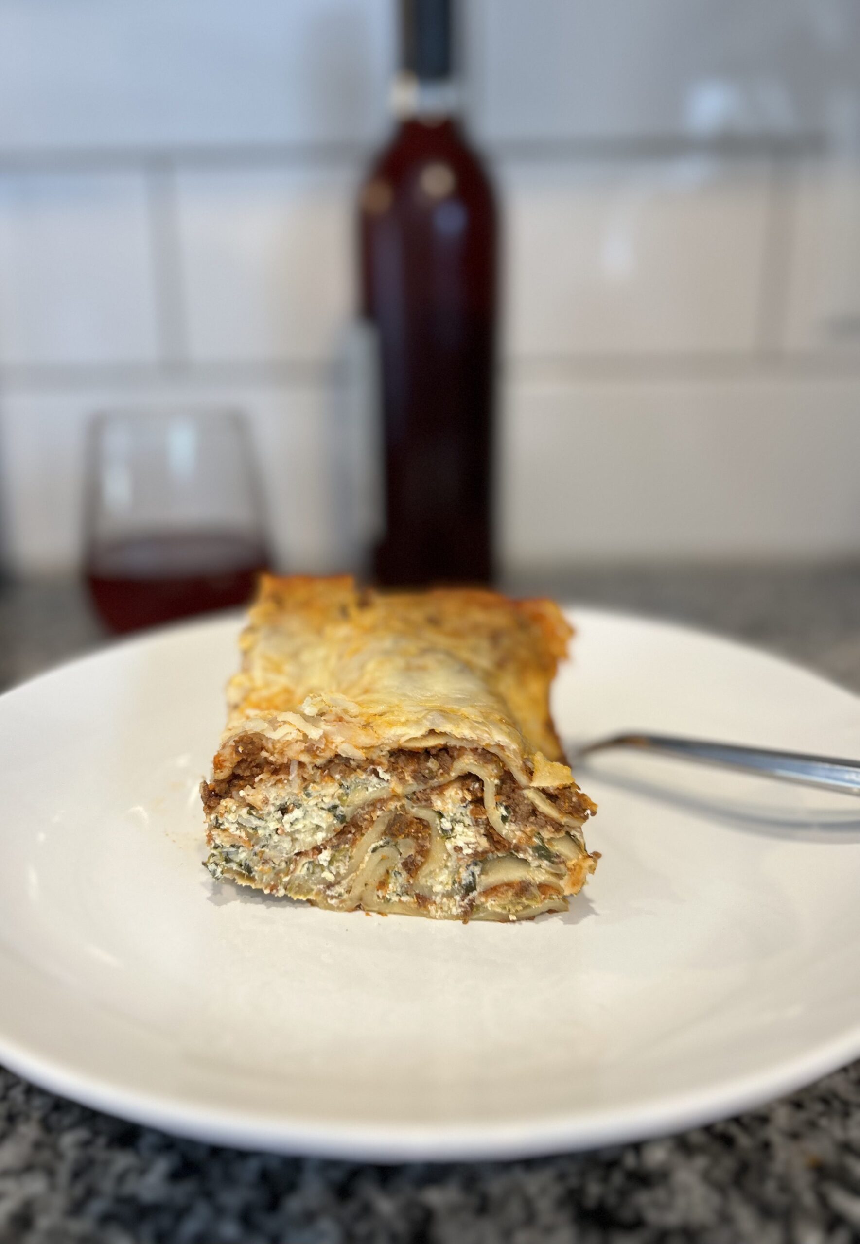 lasagna with homemade bolognese