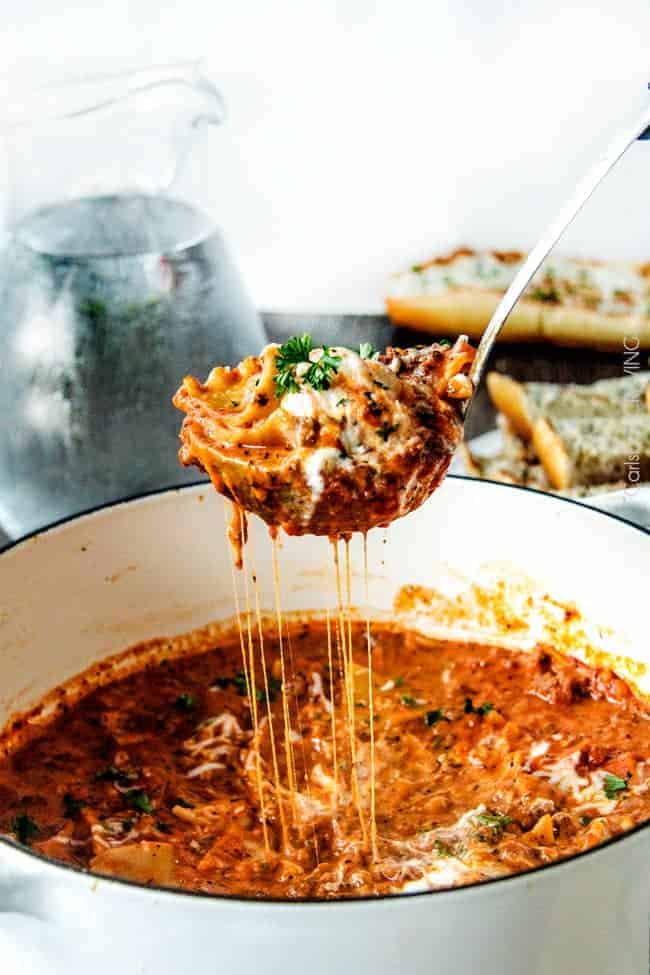 Lasagna Soup by Carlsbad Cravings.