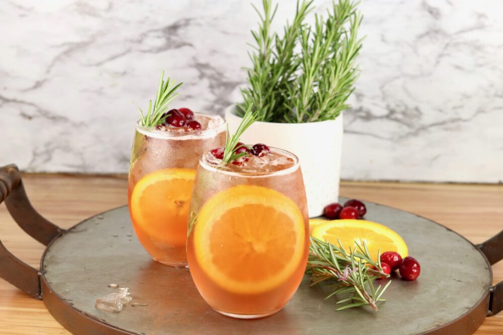 Winter Moscato Punch Cocktail