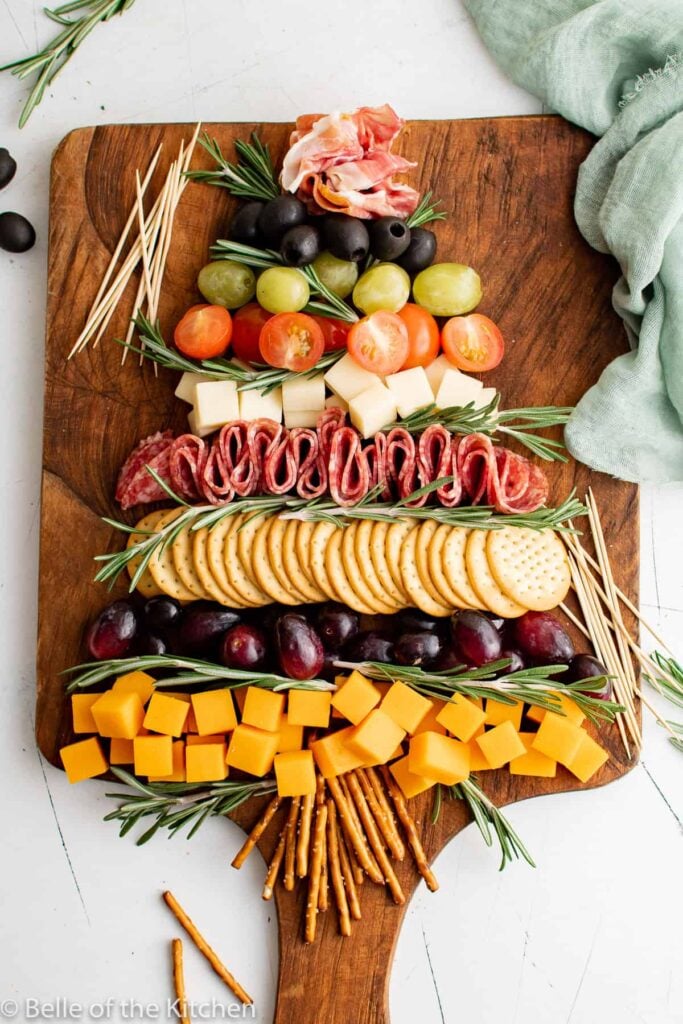 31 of the Best Charcuterie Board Ideas Christmas Tree Charcuterie Board 6