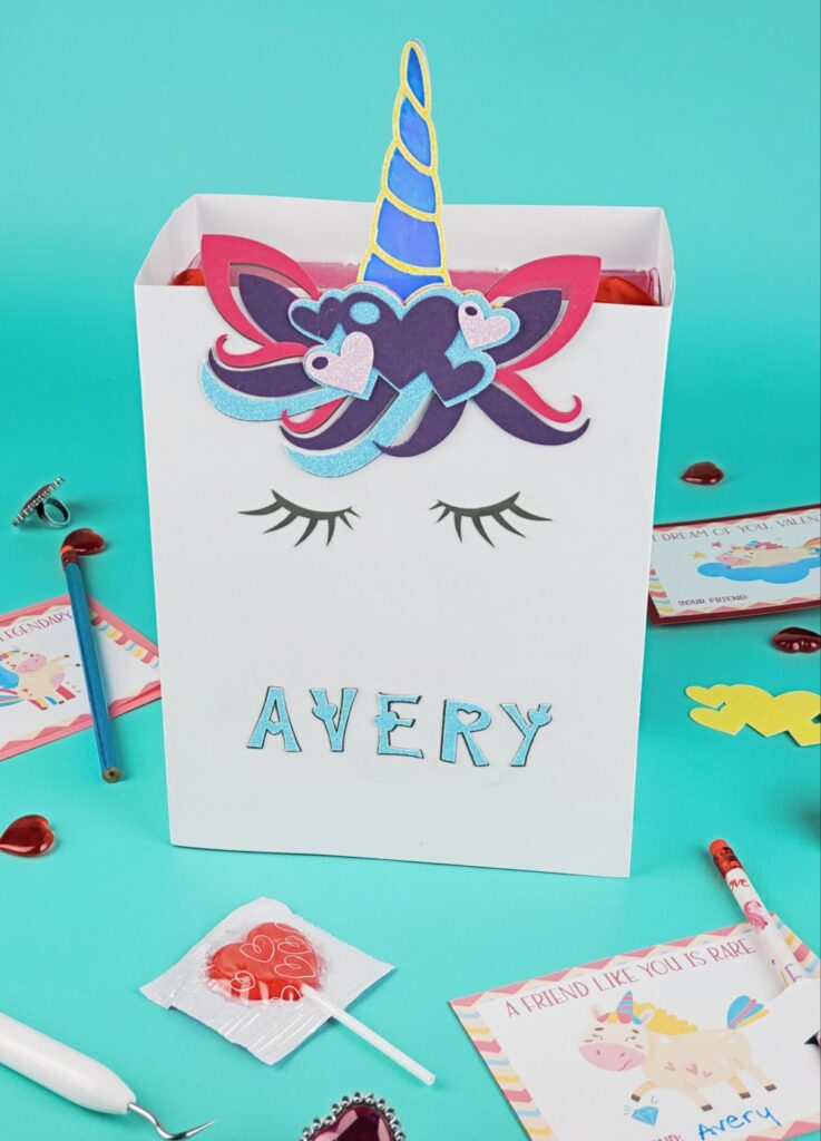 Unicorn Valentines Day Box