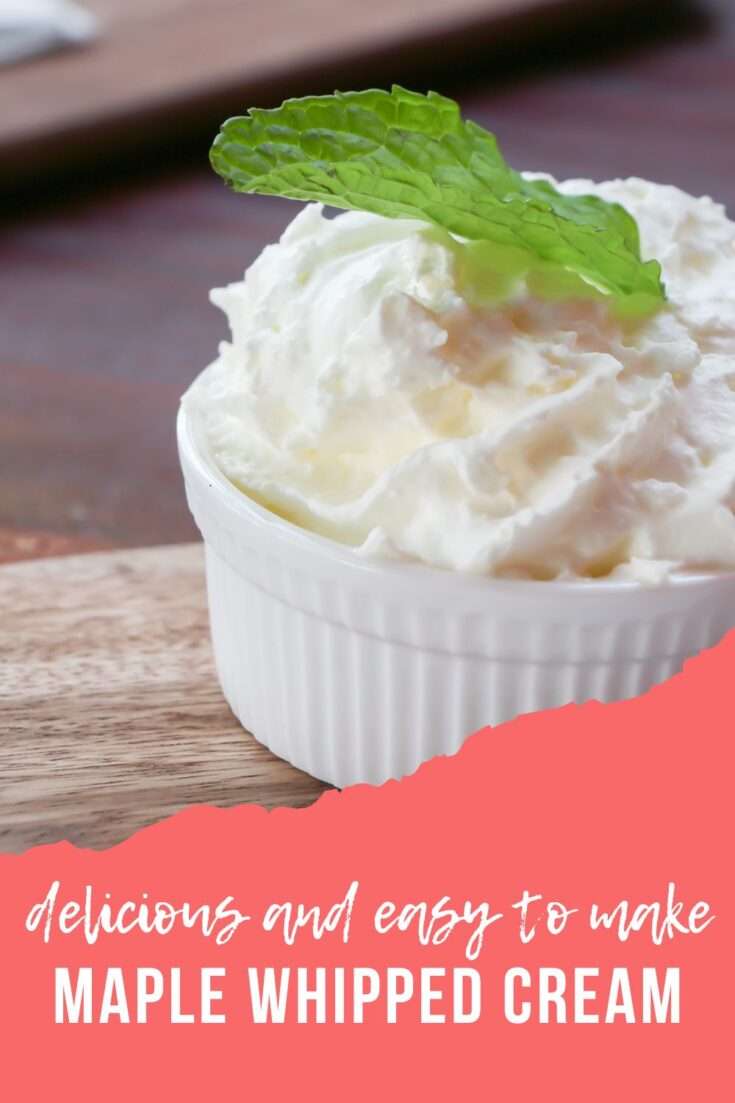 Homemade Maple Whipped Cream (Sugar Free)