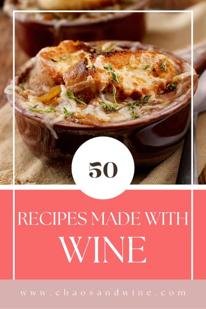 50 Recipes made with wine pin