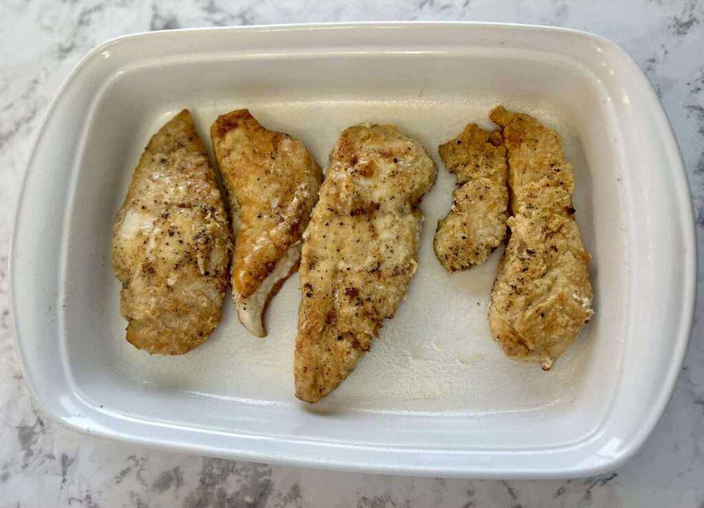Browned Chicken ready for the oven.