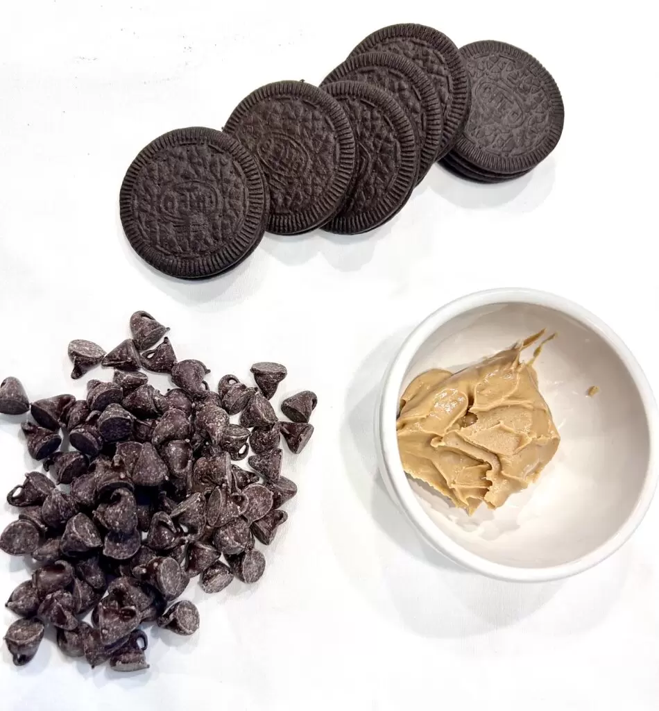 5 Min Desserts - Chocolate Peanut Butter Cookies 5 Min Desserts - Chocolate Peanut Butter Cookies