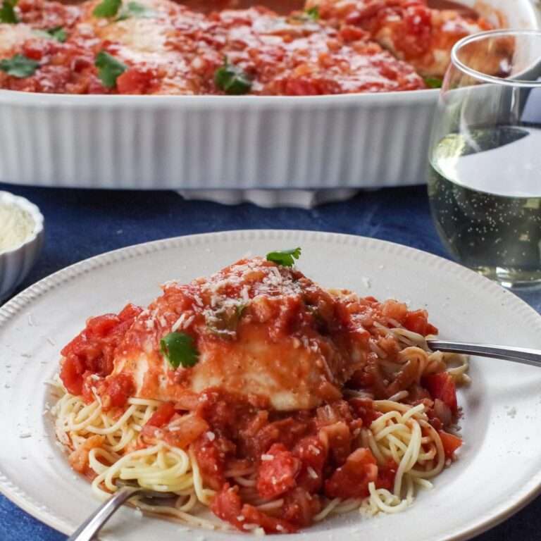 Chicken Caccitore in the Oven