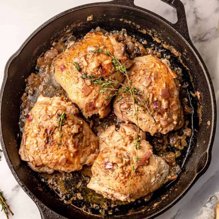 Chicken Thighs in Mustard Sauce