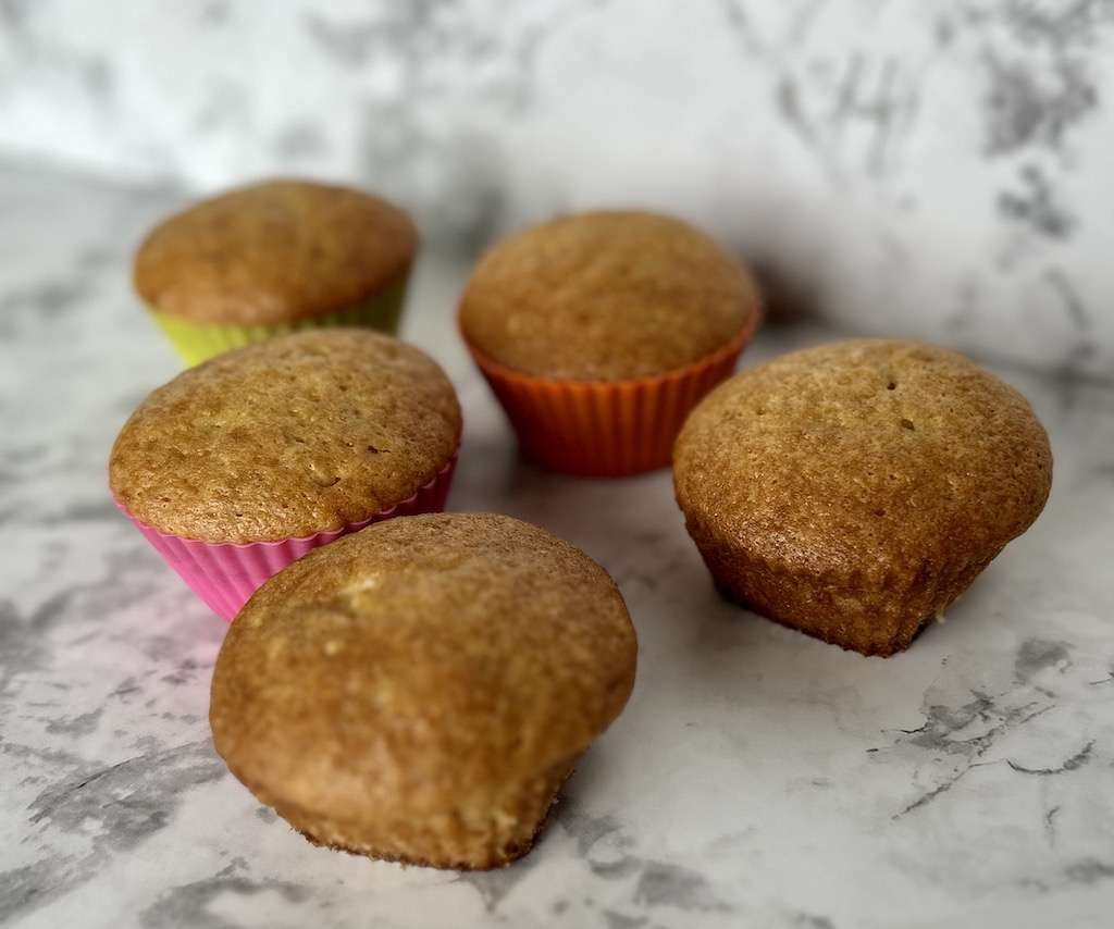 Banana Bread without butter made into muffins instead of a loaf.