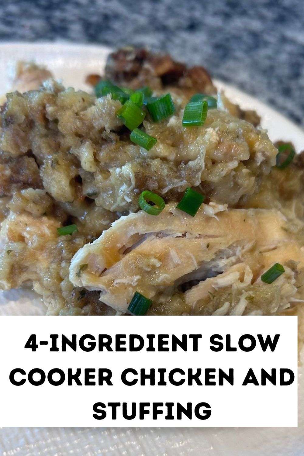 4-Ingredient Slow Cooker Chicken And Stuffing