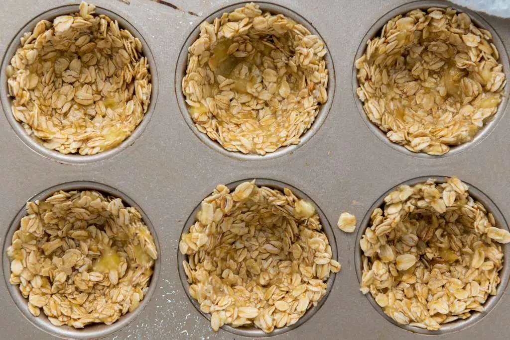 Granola Berry Cups - A Delicious Treat Granola mixture in a muffin tin to create mini granola cups.