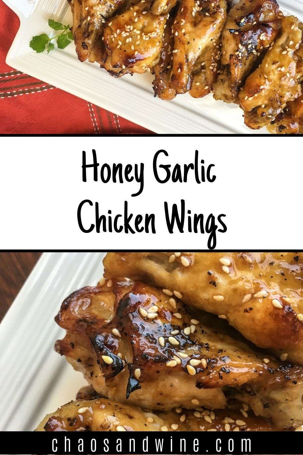 Crispy Honey Garlic Chicken Wings