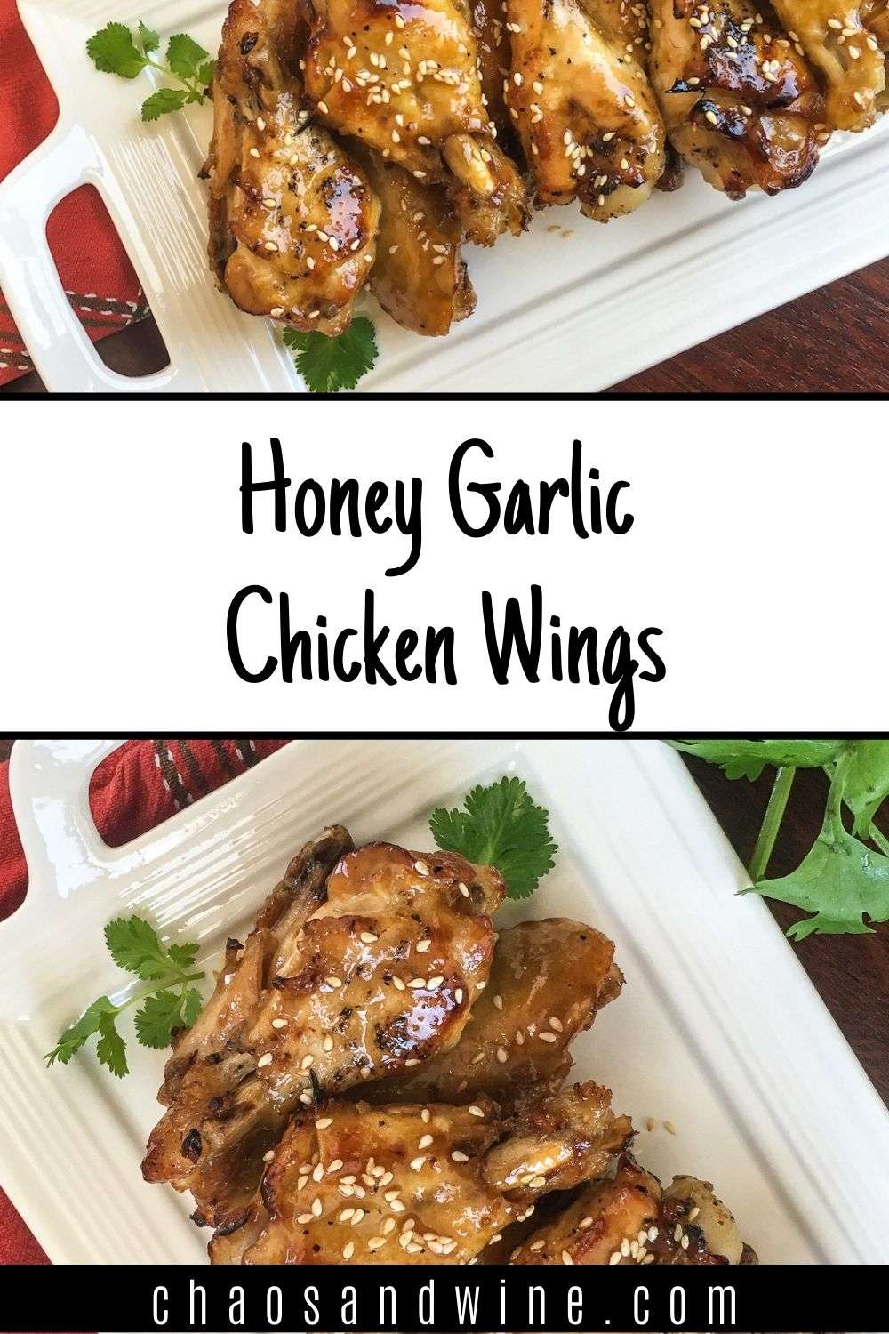 Crispy Honey Garlic Chicken Wings