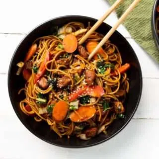 Easy Instant Pot Pork Lo Mein Recipe Instant Pot Lo Mein Top View