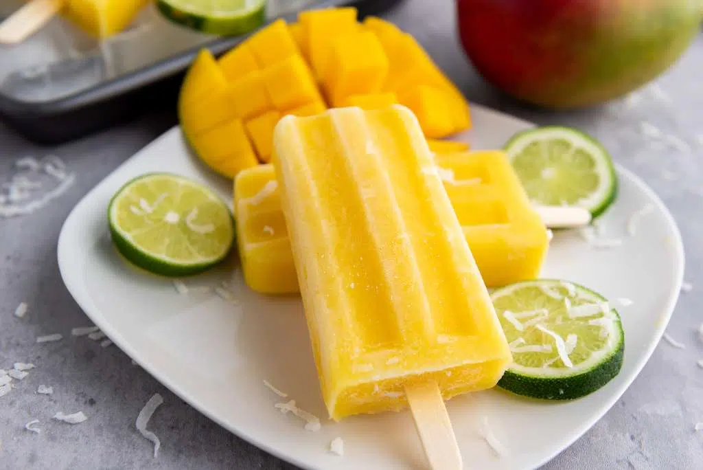 Mango Lime Popsicles