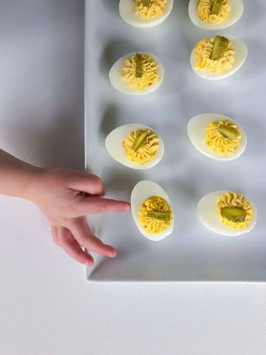 Southern Deviled Eggs with relish