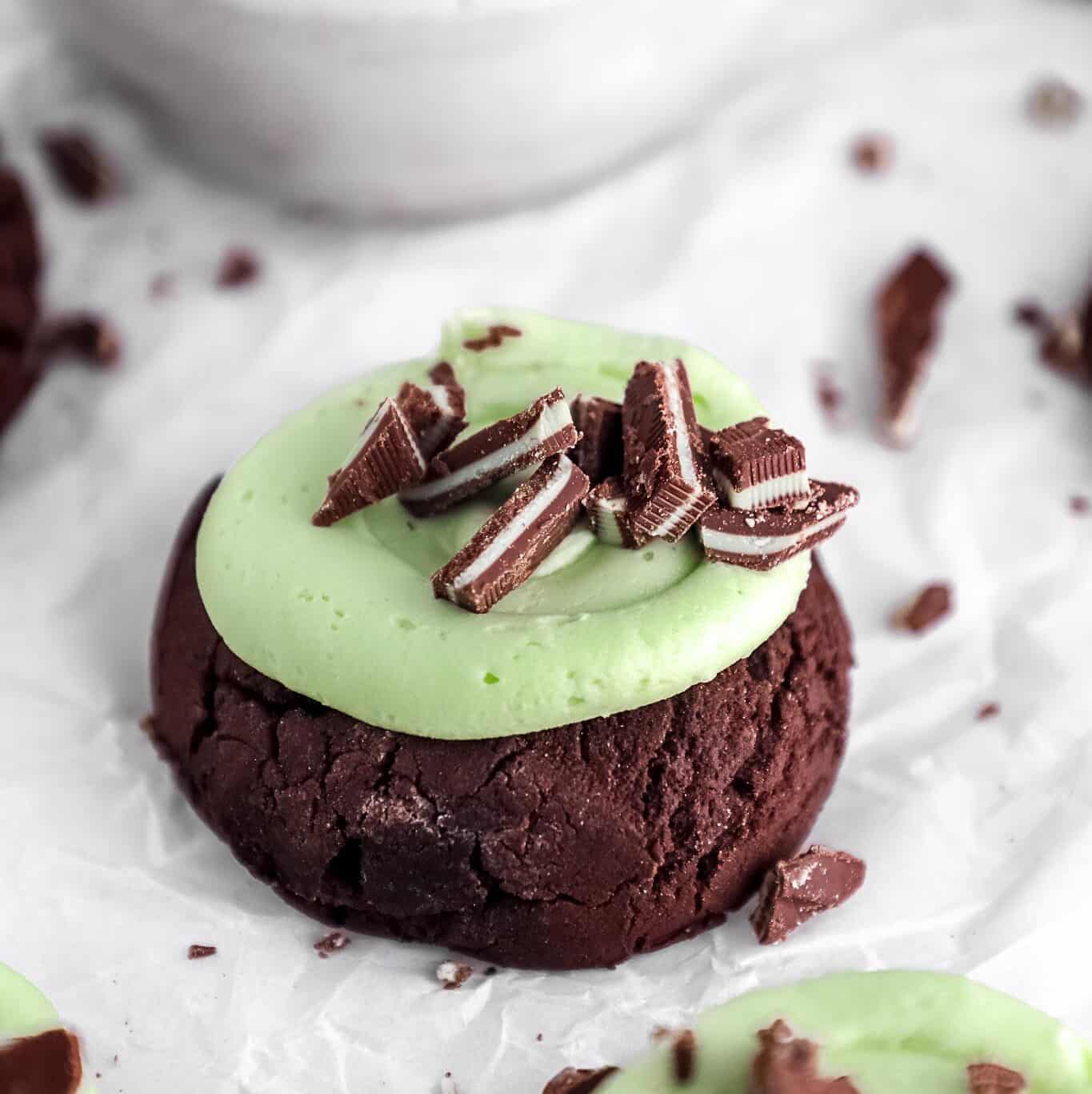 Mint Andes Crumbl Cookie