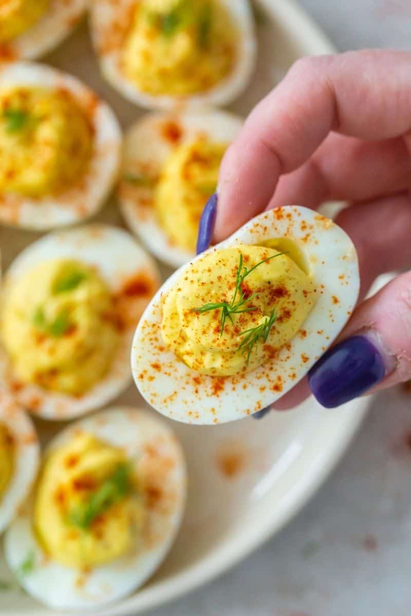 Deviled eggs without vinegarr
