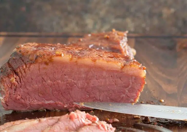 Corned Beef on a cutting board