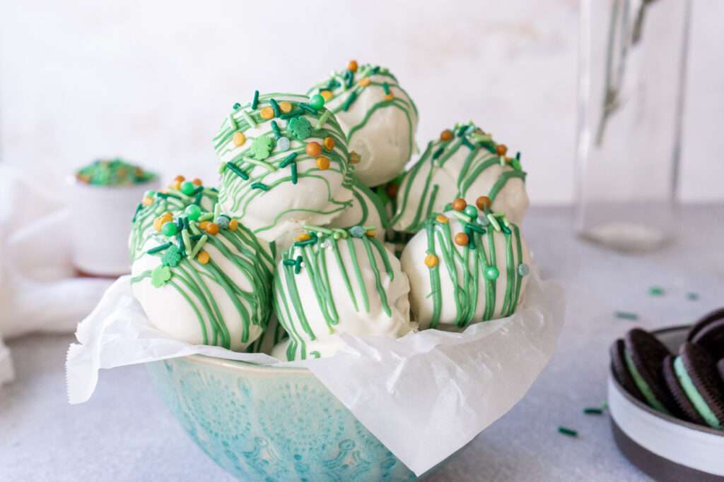 Easy Oreo Cookie Ball Recipe St. Patrick's Day Oreo Cookie Balls