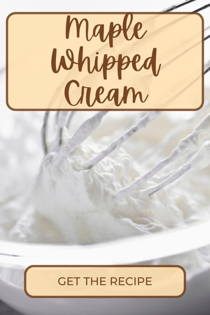 Sugar free whipped cream pin for pinterest.
