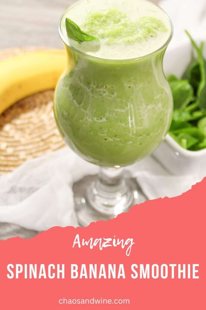 Spinach Banana Smoothie Pin 2.