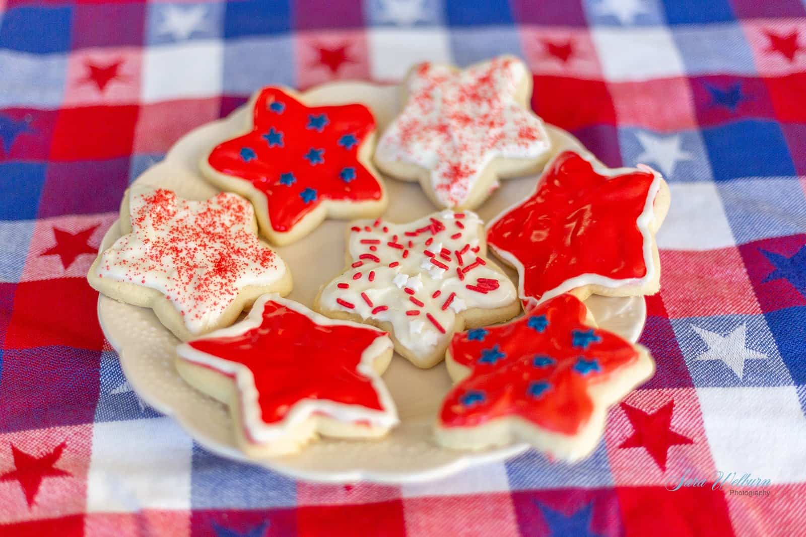 4th of July Sour Cream Cookies
