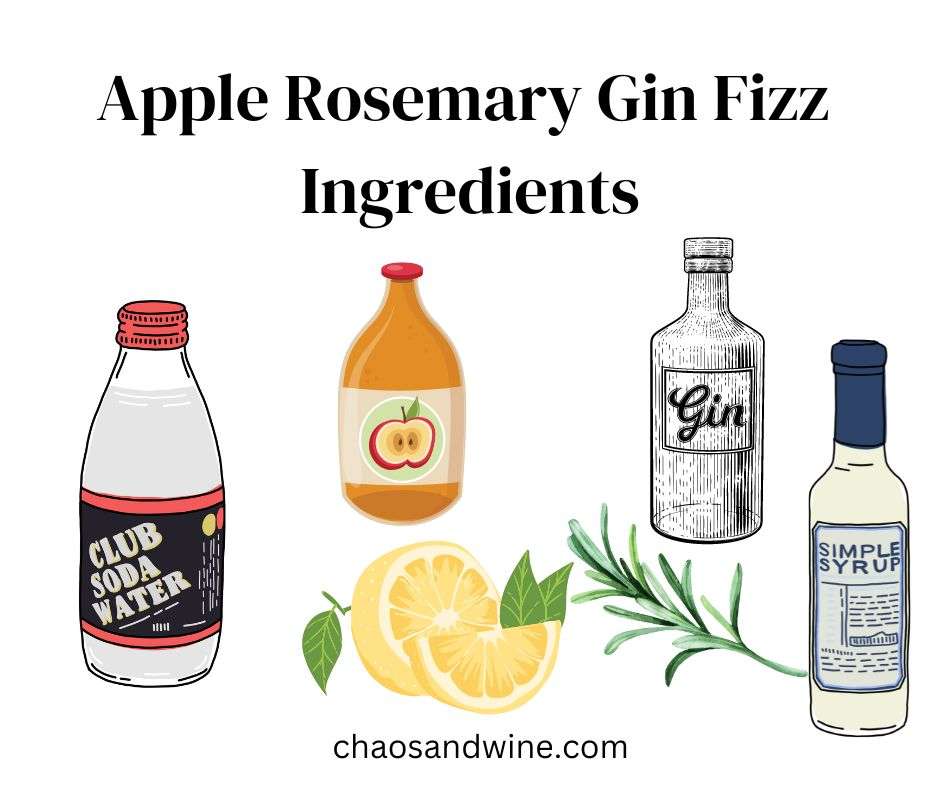 Refreshing Apple Rosemary Gin Fizz Recipe
