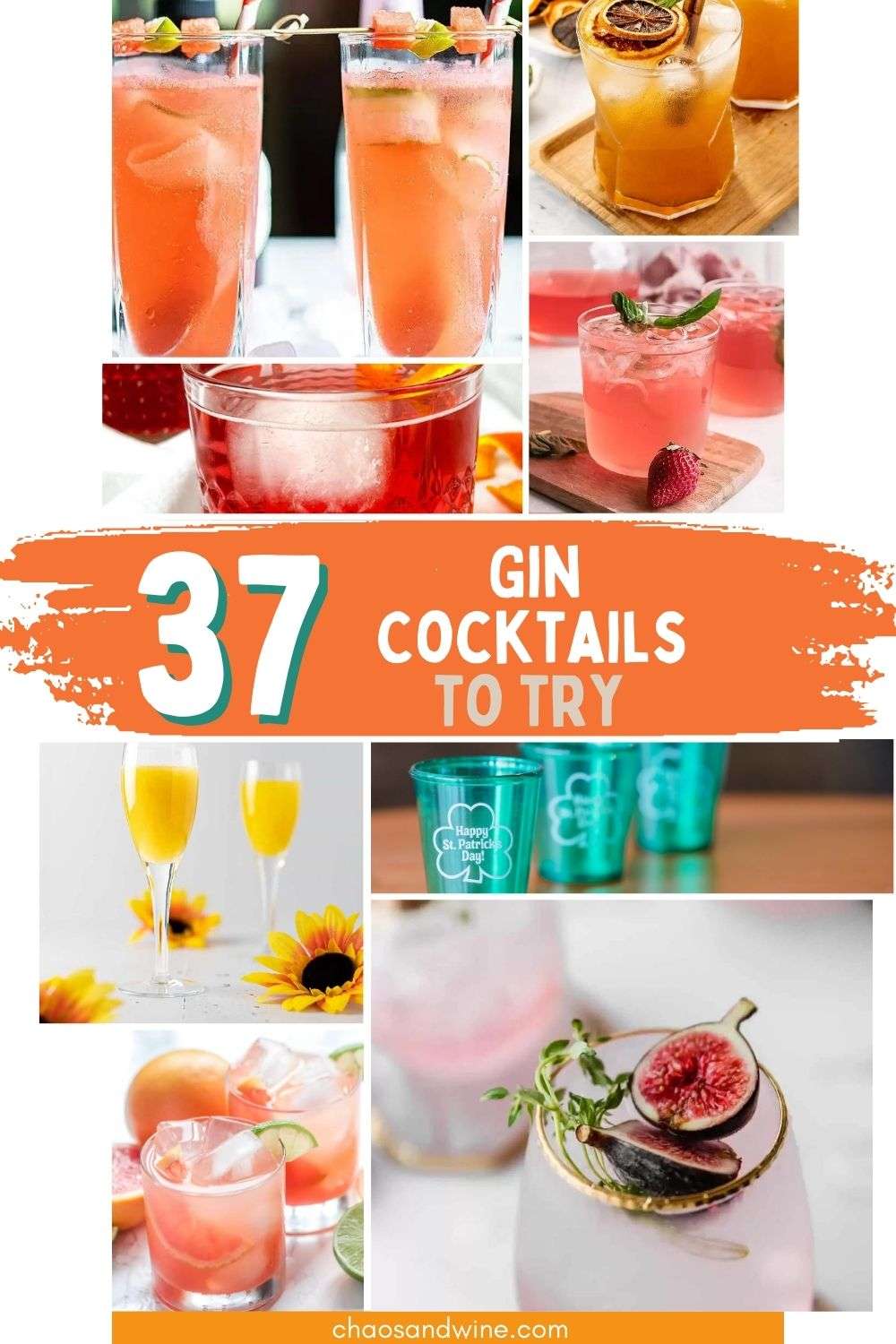 37 Great Gin Cocktails To Try Gin Cocktails Pin 1