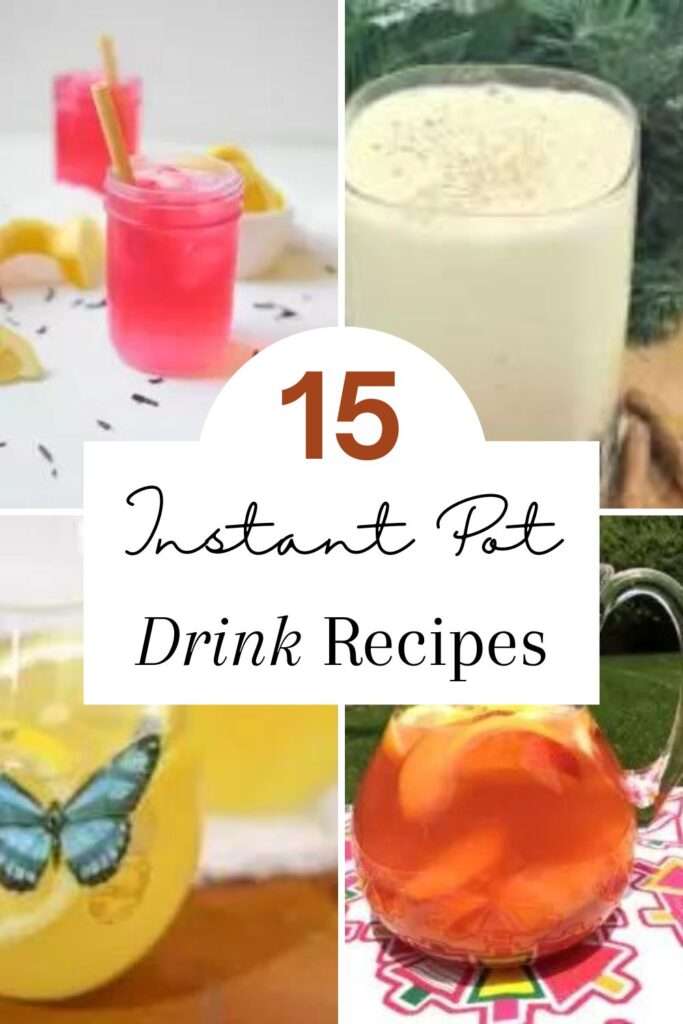 A pin for Instant Pot Beverages to share to pinterest.