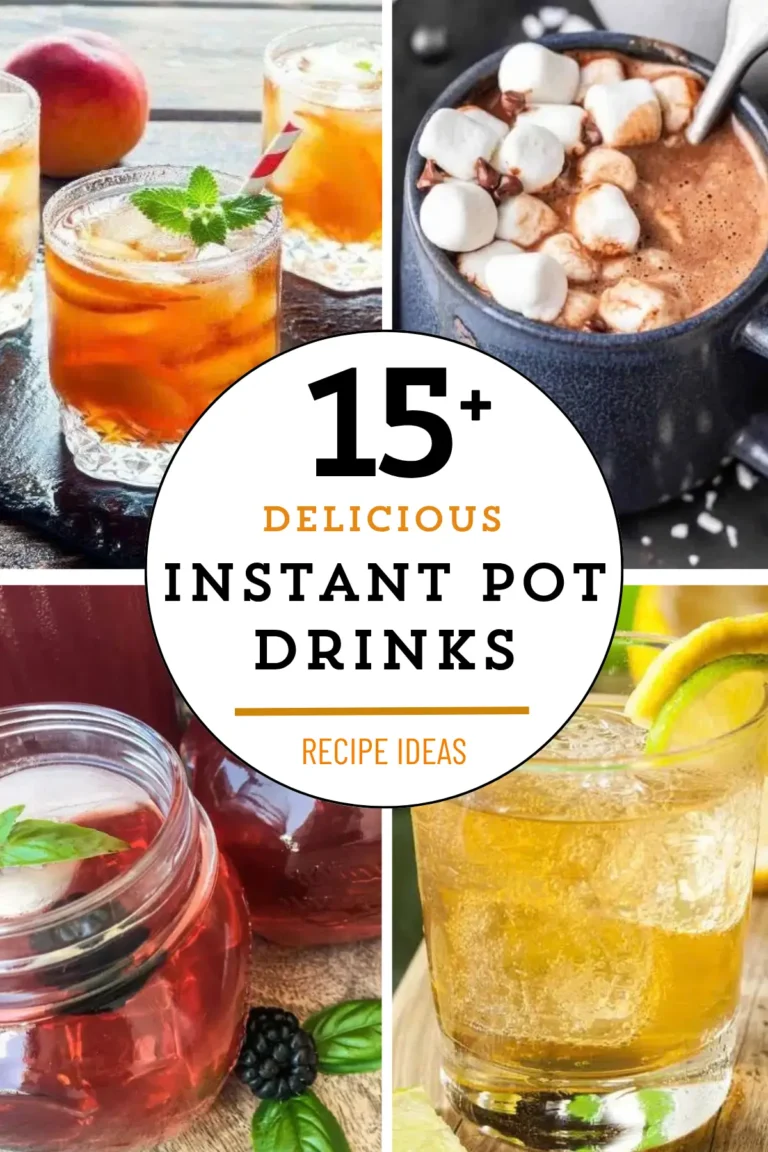 Refreshing instant pot drink recipes with cold teas and cozy warm cocktails