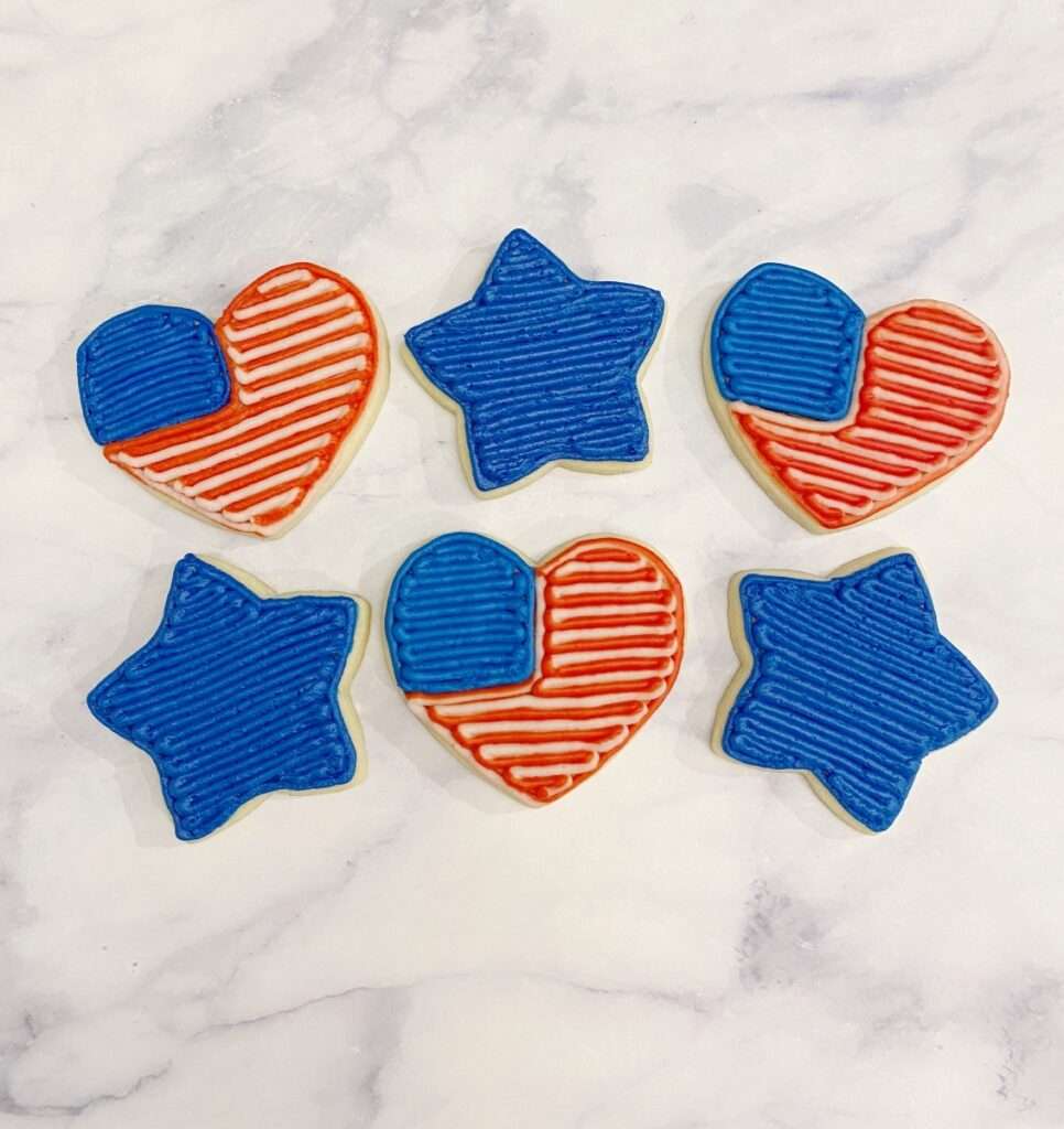 Red White and Blue Cookies