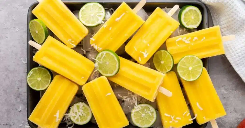 Mango Lime Popsicles