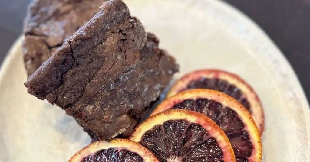 Blood Orange Brownies