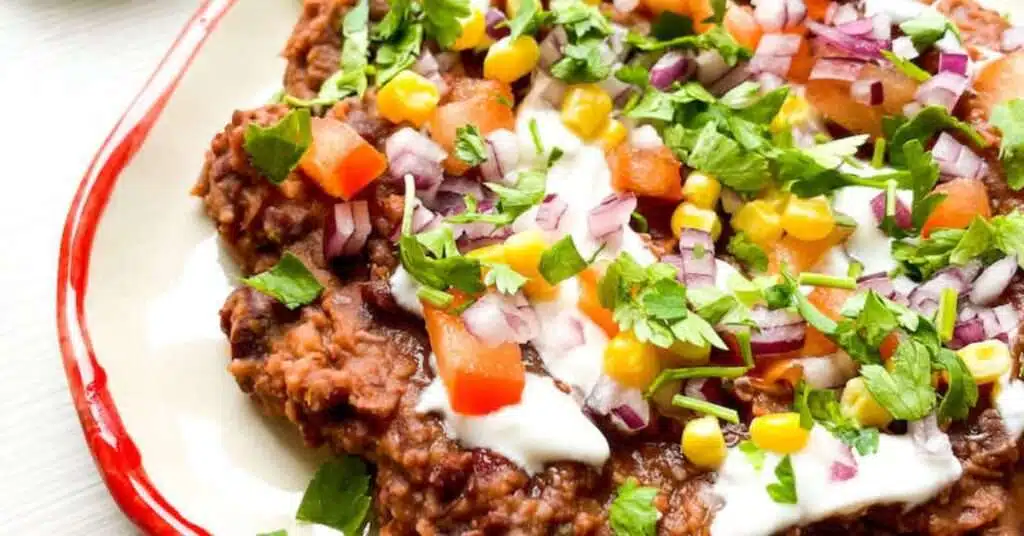 Featured Image Loaded Black Bean Dip.