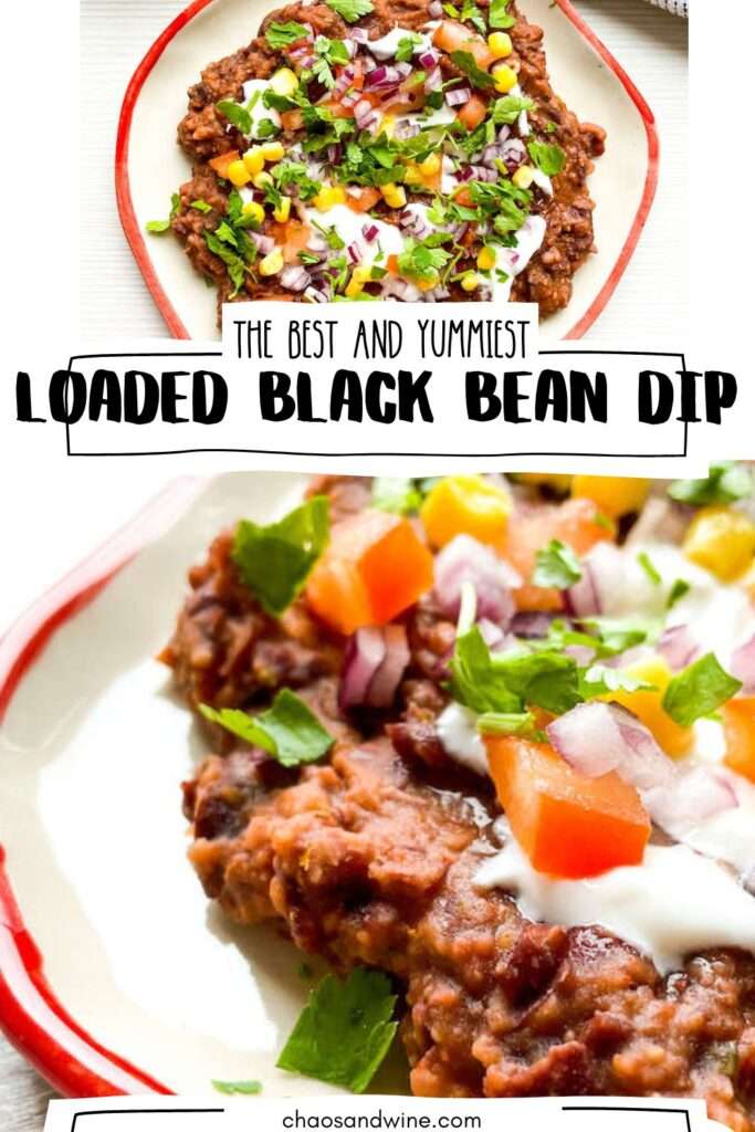 Loaded Black Bean Dip Pin 4