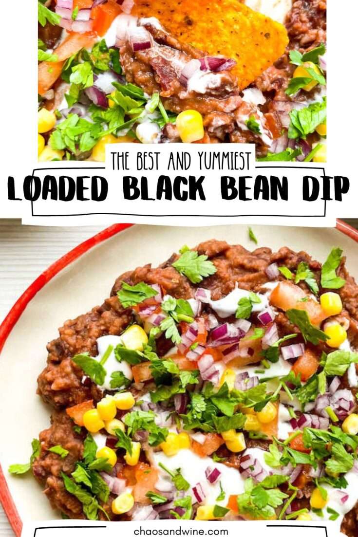 Loaded Black Bean Dip