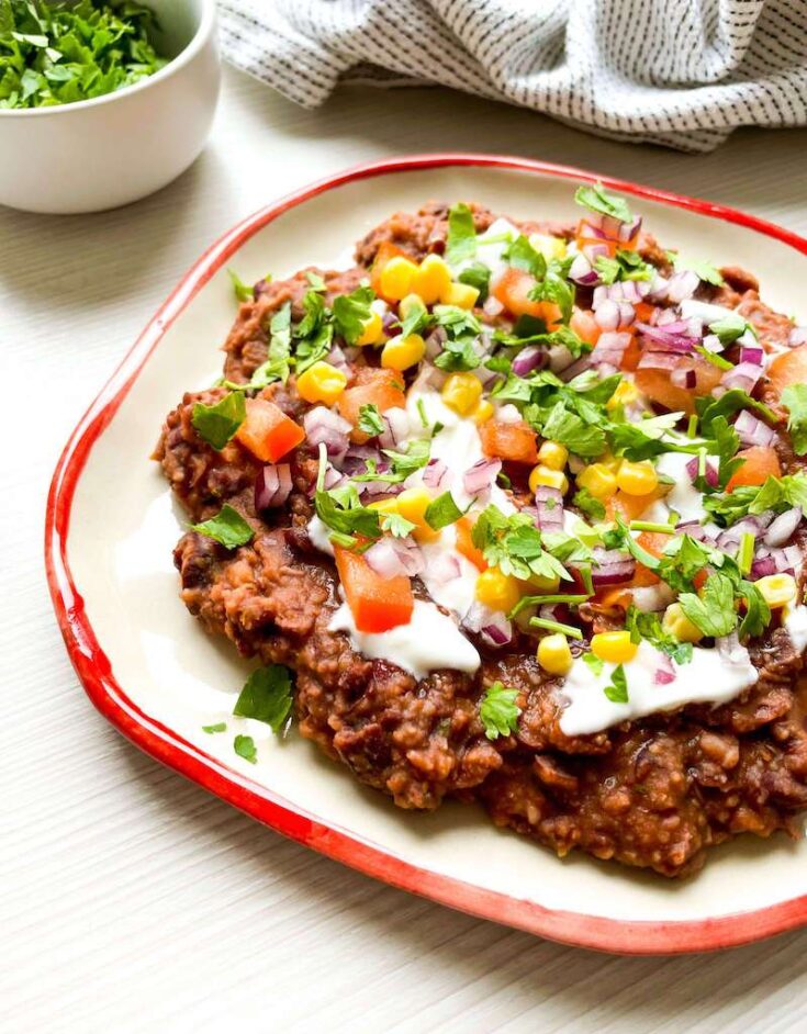 Loaded Black Bean Dip