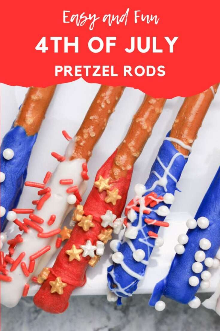 Patriotic Pretzel Rods