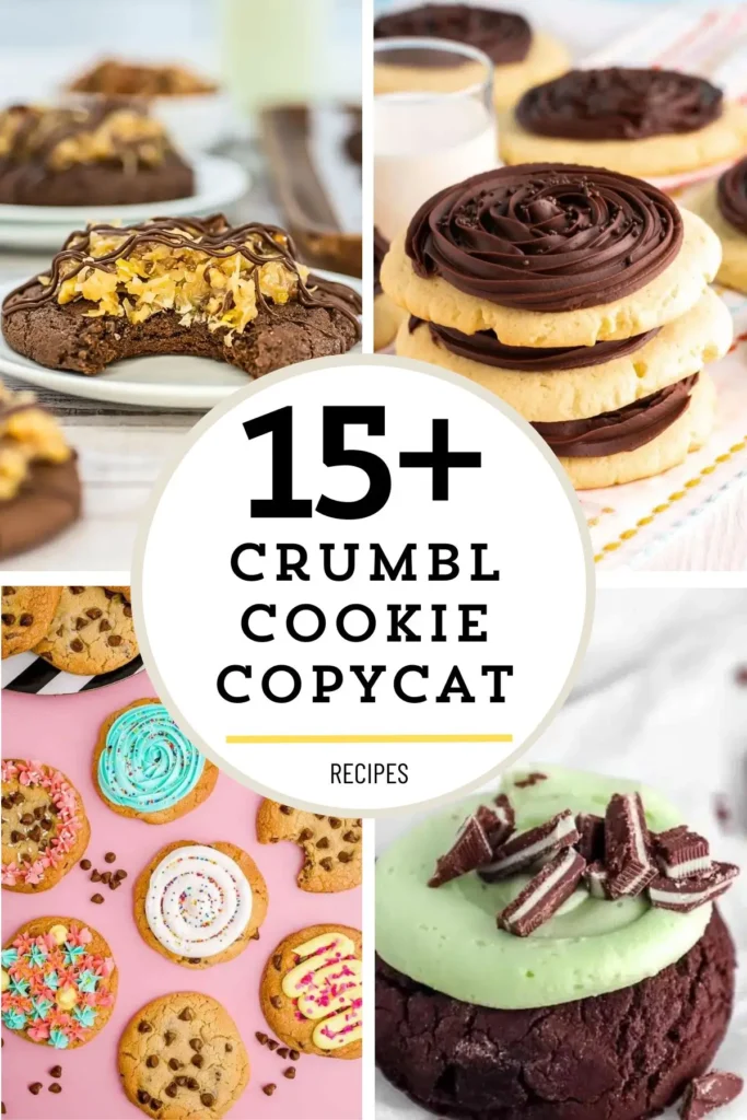 collection of many Crumbl Cookie Recipes