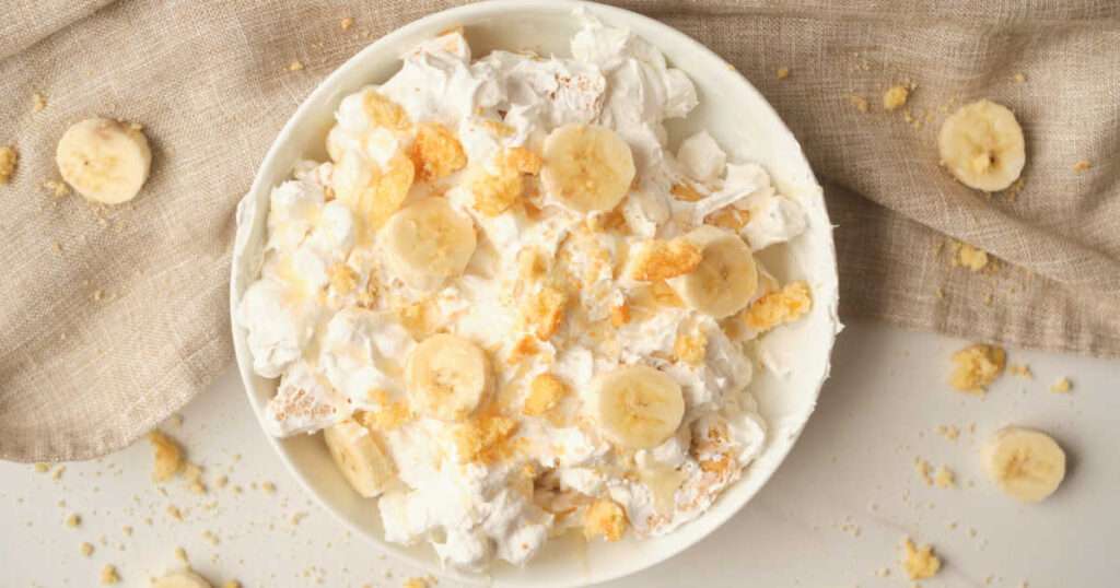 23 Fun Facts About Bananas Banana pudding fluff with whipped cream and vanilla wafer crumbs