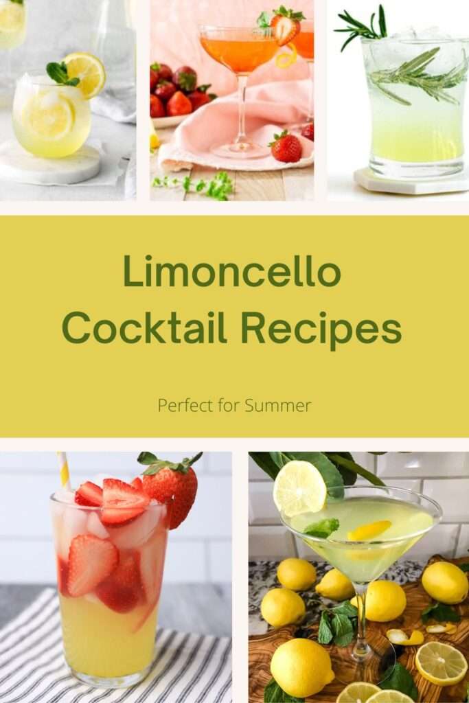 Limoncello Cocktail Recipes Pin 2.