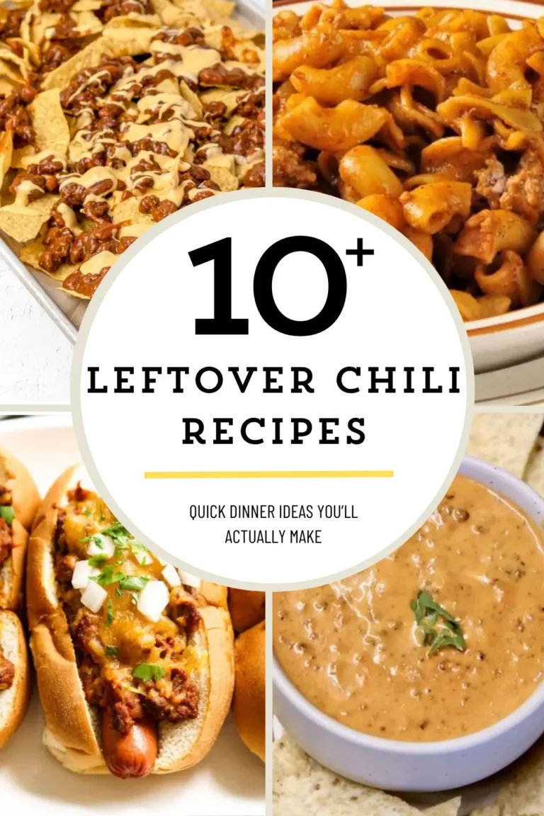 leftover chili recipe ideas