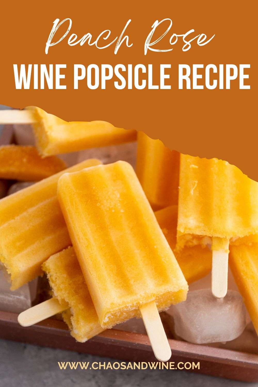 Refreshing Peach Rosé Wine Popsicles Recipe